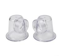 Lot de 2 couvercles de pré-filtre transparents pour pompe SPS 50 75 100 - Ensemble de couvercle de filtre de rechange en caoutchouc avec joint torique d'aspiration et pièces d'entretien 85 mm