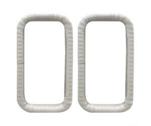 Lot de 2 couvercles de protection en caoutchouc pour systèmes de drainage résidentiels prenant en charge un comportement prévisible de canalisation de l'eau (7,6 x 5,1 cm : 2 pièces)