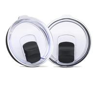 Lot de 2 couvercles de rechange de 887 ml avec 2 commutateurs magnétiques à glissière pour Yeti, gobelets de 887 ml compatibles avec les gobelets YETI de 887 ml, paille de 990 ml, Rambler (Ozark Trail