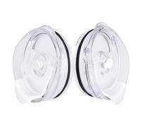 Lot de 2 couvercles de rechange pour gobelets de 1200 ml, couvercles anti-poussière et anti-déversement, compatibles avec les tasses à café YETI, Ozark Trail, Style et plus encore (blanc)