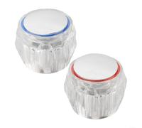 Lot de 2 couvercles de robinet en acrylique
