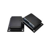 Lot de 2 couvercles de transformateur à noyau annulaire EI96 - Couvercle de transformateur - Cloches - Étanchéité - Bouclier de protection en métal - Accessoires de haut-parleur audio (96 avec support
