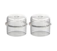 Lot de 2 couvercles de verre à mesurer en polycarbonate pour TM31 - 100 ml - Pièces de rechange - Couvercles de rechange pour bol à mesurer