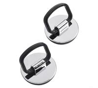 Lot de 2 couvercles de vidange de rechange pour baignoire et évier avec poignée pour canalisations de 42 à 46 mm de diamètre, matériau ABS et PVC avec joint en caoutchouc sécurisé