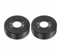 Lot De 2 Couvercles Décoratifs for Douche, Ronds Et Découpables En ABS, Bride Murale for Tuyau De Douche Et Robinet, 10 mm, 20 mm, 25 mm, 30 mm(Black,70x25mm)