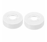 Lot De 2 Couvercles Décoratifs for Douche, Ronds Et Découpables En ABS, Bride Murale for Tuyau De Douche Et Robinet, 10 mm, 20 mm, 25 mm, 30 mm(White,70x30mm)