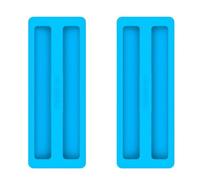 Lot de 2 couvercles en silicone pour grille-pain à 2 tranches, résistant à la chaleur et à la poussière, protection de qualité alimentaire pour machine à petit-déjeuner, 27,2 cm (bleu)