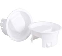 Lot de 2 couvercles en verre blanc de qualité alimentaire, anti-poussière, résistants aux éclaboussures, pour carafe à boisson, carafe à eau en verre, taille unique, couverts de service pour boissons
