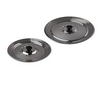 Lot de 2 couvercles inox anti gras ou anti-projection 22/24/26-28/30/32cm, Tous les diamètres nécessaires Couvercles pour casseroles et poêles, Couvercle casserole, Couvercle poele