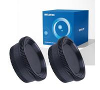 Lot de 2 couvercles NIK - Compatible avec les appareils photo NIK F-Mount : F2/F3/F4/F5/F6/FM/D800/D850/D780/D300/D500 - AF 180 mm f/2.8D/200 mm f/4D ED (NIK Camera Body Cap)