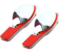 Lot de 2 couverts pliants 4 en 1 de qualité supérieure, vaisselle pliante amovible 4 en 1, pliable en acier inoxydable