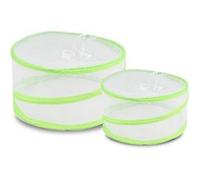 Lot de 2 couverture de nourriture, cloche alimentaire réutilisable pliable en deux tailles, anti-mouche anti-insecte anti-moustique, protection pour barbecue pique-nique aliments - Diamètre 29/22 x Ha