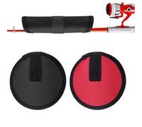 Lot de 2 couvertures d'appâts de pêche pour appâts de pêche - Garde-hameçon pour canne à pêche - Protection de leurre pour eau douce et eau salée, Rouge/noir, Refer to description, Unisexe
