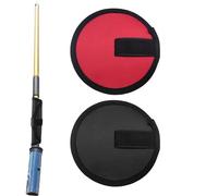 Lot de 2 couvertures de leurres pour hameçon, crochet pour eau douce et salée, gants d'appât, protection pour canne à pêche, Rouge/noir, Reportez-vous à la description, Unisexe