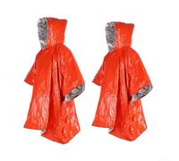 Lot de 2 couvertures de sauvetage imperméables et coupe-vent en