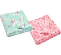 Lot de 2 couvertures en Polaire pour bébé - Extra Douces et Chaudes - Couverture Polyvalente