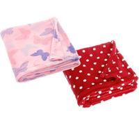 Lot de 2 couvertures en Polaire pour bébé - Extra Douces et Chaudes - Couverture Polyvalente