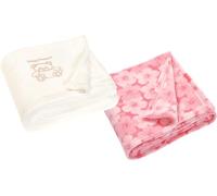 Lot de 2 couvertures en Polaire pour bébé - Extra Douces et Chaudes - Couverture Polyvalente