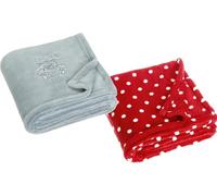 Lot de 2 couvertures en Polaire pour bébé - Extra Douces et Chaudes - Couverture Polyvalente