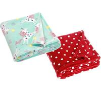 Lot de 2 couvertures en Polaire pour bébé - Extra Douces et Chaudes - Couverture Polyvalente