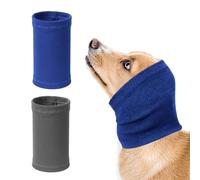 Lot de 2 couvre-chefs épaissis et apaisants pour chiens, accessoires chauds élastiques, protège-nuque