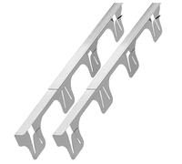 Lot de 2 couvre-joints pour cuisinière en acier inoxydable - 2 couvre-joints latéraux de comptoir de four - Facile à nettoyer - Protection de dessus de cuisinière et de comptoir | Remplissage de joint