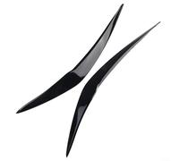 Lot de 2 couvre-paupières de phare avant F20 LCI 2015-2019 - Noir brillant - Compatible avec les modèles de pare-chocs Factory M Sport gauche et droite