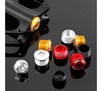 Lot de 2 couvre-pédales de vélo en alliage d'aluminium M14xP1 0 - Pièces de réparation anti-poussière compatibles avec les pédales standard de 14 mm de diamètre pour l'entretien (5 mm)