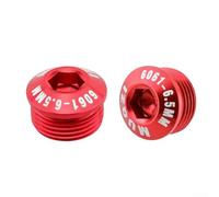 Lot de 2 couvre-pédales de vélo M14xP1 0 en alliage d'aluminium anti-poussière pour pédales de vélo - Convient pour pédales de vélo standard de 14 mm de diamètre - Remplacement et entretien - 6,5 mm