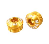 Lot de 2 couvre-pédales de vélo M14xP1 0 en alliage d'aluminium anti-poussière pour pédales de vélo - Convient pour pédales de vélo standard de 14 mm de diamètre - Remplacement et entretien - 6,5 mm