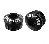 Lot de 2 couvre-pédales de vélo M14xP1 0 en alliage d'aluminium anti-poussière pour pédales de vélo - Convient pour pédales de vélo standard de 14 mm de diamètre - Remplacement et entretien ( 6,5 mm)