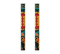 Lot de 2 couvre-poignées de porte de réfrigérateur ethniques africains indiens pour réfrigérateur, micro-ondes, cuisinière, four, lave-vaisselle