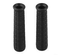 Lot de 2 couvre-poignées en caoutchouc PVC antidérapant avec trou rond avec motif carré pour outils industriels (114 x 14 mm)