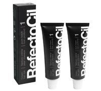 Lot de 2 cr mes colorantes pour cheveux RefectoCil - Teinture capillaire professionnelle pour une couleur longue dur e - Noir (#1)