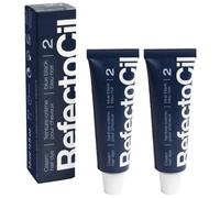 Lot de 2 cr mes colorantes pour cheveux RefectoCil - Teinture capillaire professionnelle pour une couleur longue dur e - Bleu noir (#2)