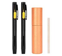 Lot de 2 craies de tailleur, coques de stylo et 20 recharges de cire, marqueurs de tissu en cuir à disparition automatique, stylos à disparition, outils de traçage pour la couture
