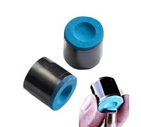 Lot de 2 craies rondes vertes pour queue de billard | Lot de 2 craies de billard rondes à nano-particules pour améliorer la prise en main et la friction pour un maximum de