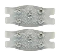 Lot de 2 crampons à glace pour chaussures et bottes | de randonnée antidérapants avec profil Grip | de raquette à neige pour activités d'hiver en plein air, randonnée, chasse et lavage