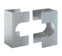 Lot de 2 crampons en acier galvanisé, pour double goujon, plaque de protection verticale, câblage Pro-tects lors de l'installation de cloison sèche, idéal pour un usage résidentiel et commercial