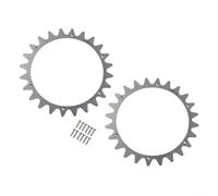 Lot de 2 crampons en acier inoxydable pour Worx pour Landroid L modèle WR153E WR155E WR147E, crampons de traction polis avec vis à tête fraisée pour roues de 220 mm