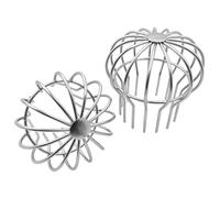 Lot de 2 Crapaudine de Gouttière en Acier Inoxydable | Protection de tuyau de descente pour tuyaux de 110 mm, empêche les colmatages causés par les feuilles et la saleté