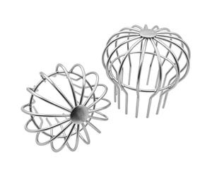 Lot de 2 Crapaudine de Gouttière en Acier Inoxydable | Protection de tuyau de descente pour tuyaux de 110 mm, empêche les colmatages causés par les feuilles et la saleté