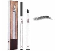 Lot De 2 Crayons à Sourcils 3d Magic Tattoo,Crayon à Sourcils Avec 4 Embouts Fourchus,Crayon à Sourcils Longue Tenue Et Waterproof,3d Microblading,Pour DéButants (03)