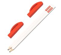 Lot de 2 crayons de charpentier avec porte-crayons Velux - Crayons de chantier en bois avec rallonge et clip - Accessoire pratique pour couvreurs, charpentiers et montage de fenêtres de toit