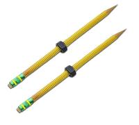 Lot de 2 crayons filetés pour TDAH, crayons en bois lestés, stylo de décompression avec écrou rotatif pour la famille, les amis et les enfants