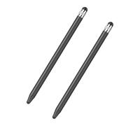 Lot de 2 crayons haute sensibilité ergonomique à double extrémité pour téléphone et tablette - Couleur dégradée - Stylo capacitif double extrémité