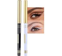 Lot De 2 Crayons Khôl Noirs Et Blancsimperméables Et Résistants À La Transpirationpinceau Eyeliner Naturel Matgel Khôl Durable