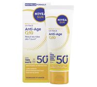 Lot de 2 Crème visage solaire Anti-Âge Q10 SPF 50 NIVEA SUN 40ml