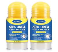 Lot de 2 crèmes à 60 % d'urée avec 2 % d'acide salicylique, bâton de crème pour les pieds craquelés, les callosités et les peaux rugueuses, applicateur portable sans désordre, 40 g