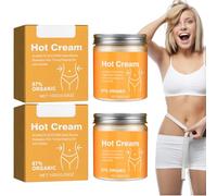 Lot de 2 crèmes amincissantes pour brûler les graisses et perdre du poids - Crème pour brûler les graisses - Crème amincissante pour le corps chaud - Parfait pour façonner la taille, le ventre et les